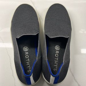 Rothy’s gray slip on sneaker size 8